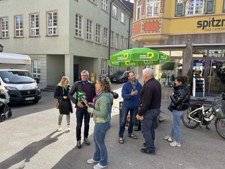 Impressionen vom Marktstand der Grünen in Rottweil